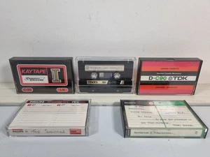 Used Vintage Blank Cassette Tape Lot - Kaytape, Sony, TDK, Philips, Thats - - Picture 1 of 20