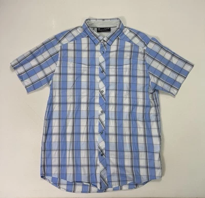 Camisa masculina Under Armour XL ajustada Snap pesca ao ar livre acampamento leve - Imagem 1 de 4