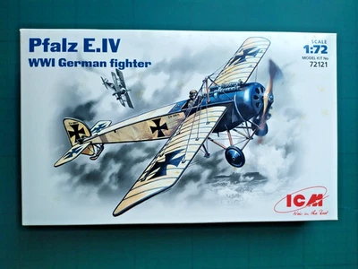 Pfalz E.IV - WWI German fighter - ICM No.72121 - Kit scala 1/72 - Immagine 1 di 2