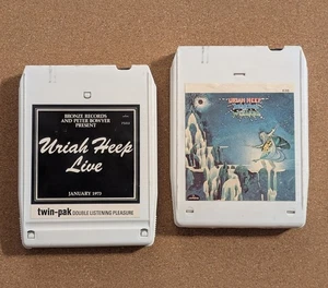 Uriah Heep 8-Track Tapes - Live & Demons And Wizards - 70s Prog Rock - Untested - Imagen 1 de 14