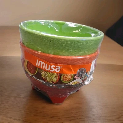 Imusa Salsa Bowls - 3 Piece Set Green, Orange, Red 5 inches In Diameter (New) - Image 1 of 3