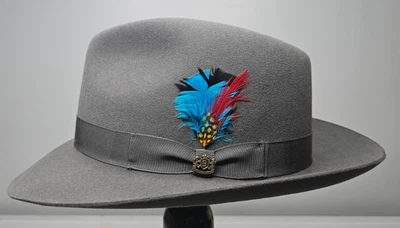 Biltmore Steel Grey Felt Fedora 7 7/8 / 63 "The Avenue" NIB - Image 1 of 4