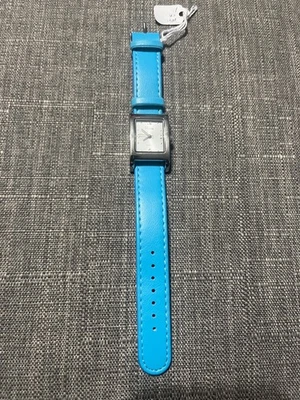 Vivani ladies tank style watch with turquoise band - Image 1 of 3