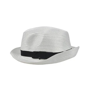 Unisex Fashion Summer Beach Panama Sun Hat White C4S22365 - Picture 1 of 9