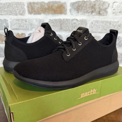 EARTH Boomer Black Wool Comfort Walking Shoes Sneakers Women's 10 NEW w/ Box - image 1 of 4