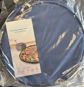 Cesta de almacenamiento de juguetes y alfombrilla de juego - organizador de almacenamiento de juguetes de ladrillos de construcción - Imagen 1 de 2