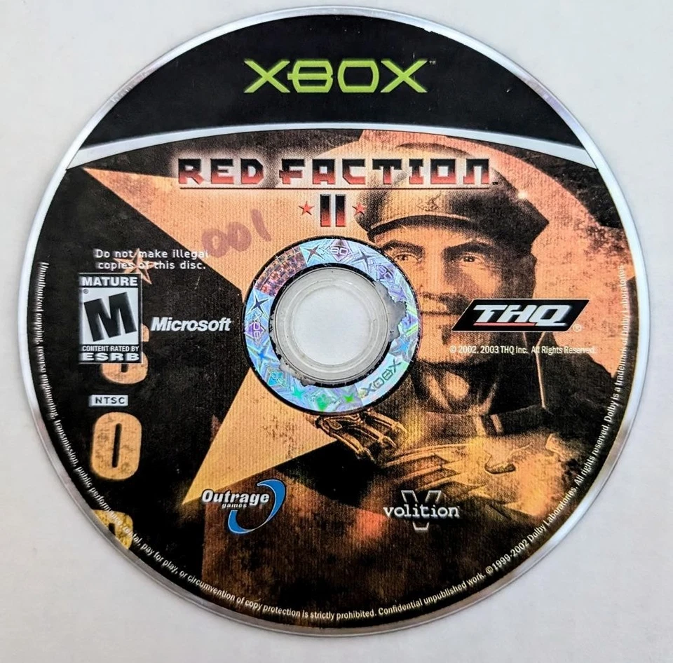 DISC ONLY- RED FACTION II MICROSOFT ORIGINAL XBOX GAME - Image 1 of 1