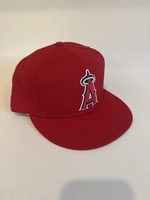Wool Authentic Collection California LA Angels New Era 59fifty Fitted Hat 7 3/4 - Image 1 of 4