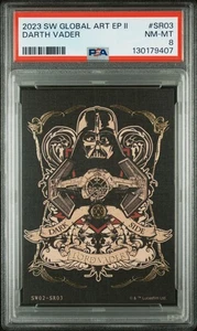 2023 STAR WARS GLOBAL ART COLLECTION DARTH VADER SW02 SR03 /199 PSA Graded TCG - Picture 1 of 2