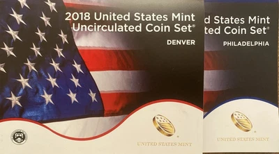 2018 US Mint Uncirculated Coin Set Denver + Philadelphia 20 coins w/OGP & COA - Image 1 of 3