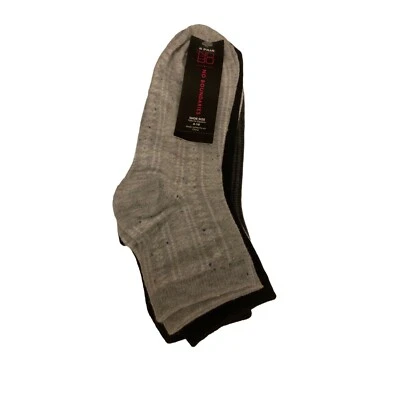 Womens No Boundaries Multicolored Textured Anklet Socks (6 Pair) Shoe Size: 4-10 - Изображение 1 из 3