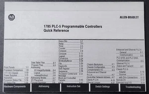 ALLEN-BRADLEY 1785 SPS-5 PROGRAMMIERBARE STEUERUNGEN SCHNELLREFERENZ PN 955126-74 - Bild 1 von 2