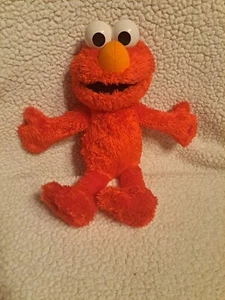 Tickle Me Elmo Plush Toy Sesame Street 2011 Red 14" Laughs Talks Hasbro Works - Picture 1 of 5
