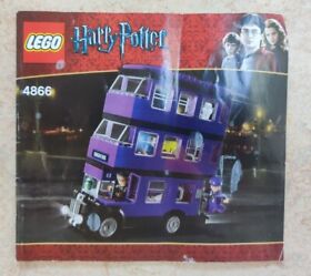 LEGO Harry Potter 4866 The Knight Bus Instruction Manual Only