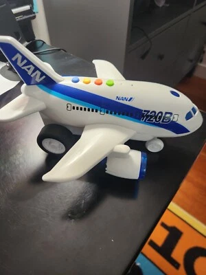 Electric 1:120 Friction Airplane with Light and Music Toy Luxury Musical Plane - Image 1 of 4