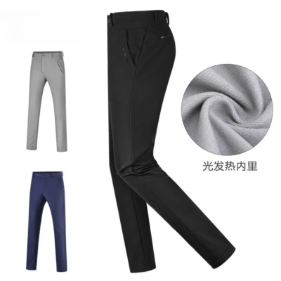 Men's Golf Pants Autumn Winter Sports Pants Thickened Warm Light Heat Golf Wear - Изображение 1 из 4