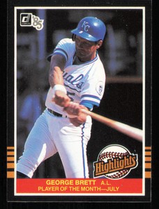 1985 Donruss Highlights #25 George Brett Baseball Card - - Excellent