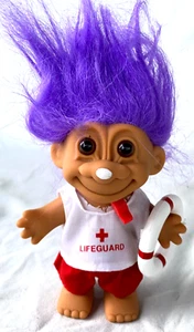 VTG..5"..RUSS..LIFEGUARD..PURPLE HAIR..TROLL..1990s..NEW - Picture 1 of 3