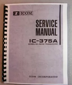 Icom IC-375A Service Manual: 11"x34" Schematics & Protective Covers! - Picture 1 of 1