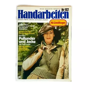 Handarbeiten Nr. 102 aus 1977 Zeitschrift mit Schnittmuster Stricken Vintage - Bild 1 von 2