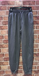 Divided Drawstring Sweatpants Women's XS Solid Gray Cuffed Elastic Waist Gym - Picture 1 of 7