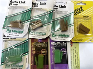 7- PAL Female Locking Fuses, 25a, 30a Littelfuse Bussman, PAL525BP, PAL530BP 32v - Picture 1 of 3
