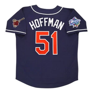 Trevor Hoffman San Diego Padres 1998 World Series Alt Navy Jersey Men's (S-3XL) - Picture 1 of 8