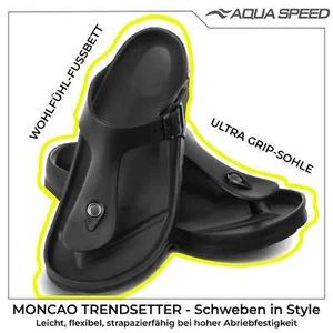 Aqua Speed MONACO Zehentrenner Damen und Herren Badesandalen Gr. 36-45 - Bild 1 von 19