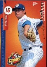 2010 Peoria Chiefs JORDAN LATHAM CUBS MULTIAD SPORTS boise id