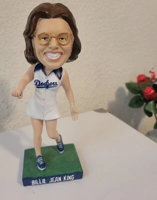 Dodgers 2019 Collectors Edition Billie Jean King Bobblehead - Image 1 of 4
