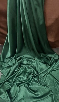 1m Bridesmaids and Bridal Silky smooth crepe back Satin 58”bottle Green - Image 1 of 3
