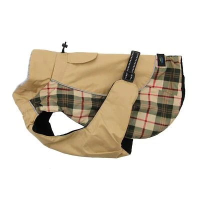 All-Weather Alpine Dog Coat  Doggie Design - Beige Plaid  XS-5XL - Image 1 of 3