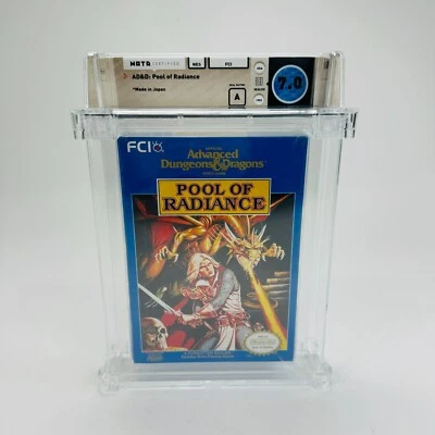 AD&D: Pool of Radiance Advanced Dungeons & Dragons Nintendo NES New WATA 7.0 A - Image 1 of 4