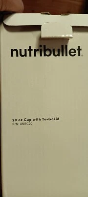 Taza Nutribullet 20 oz para llevar con tapa ANBC20.   to Go Cup TOTALMENTE NUEVO Foto 1 de 3