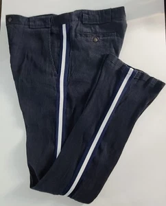 Emporio Armani Mens Sz 38 Blue Pants Single Pleated Street Fashion Outdoor Wear - Picture 1 of 17
