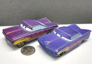 Disney Pixar Cars Chevy Impala Purple Ramone Lot of 2 Diecast & Wind Up  - Picture 1 of 11