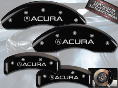 1999-2003 "Acura" TL Tipo S Base Delantera Trasera Negra MGP Cubiertas de Pinza de Disco de Freno Foto 1 de 4