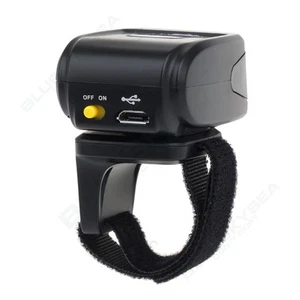 Wireless Bluetooth 2D Ring Finger Weara Barcode Scanner For IOS Android Windows - Picture 1 of 11
