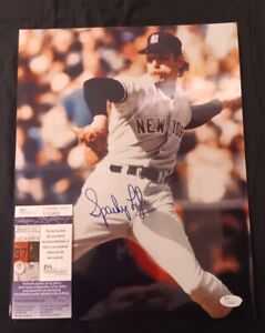 Sparky Lyle Signed Autographed Photo New York Yankees JSA COA