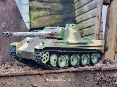 Heng Long 1/16 Tank Radio Remote Control RC Panzer Panther G Smoke Sound BB IR - Image 1 of 4