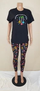 Ugly Christmas Leggings and T-shirt Set Size Medium - Picture 1 of 6