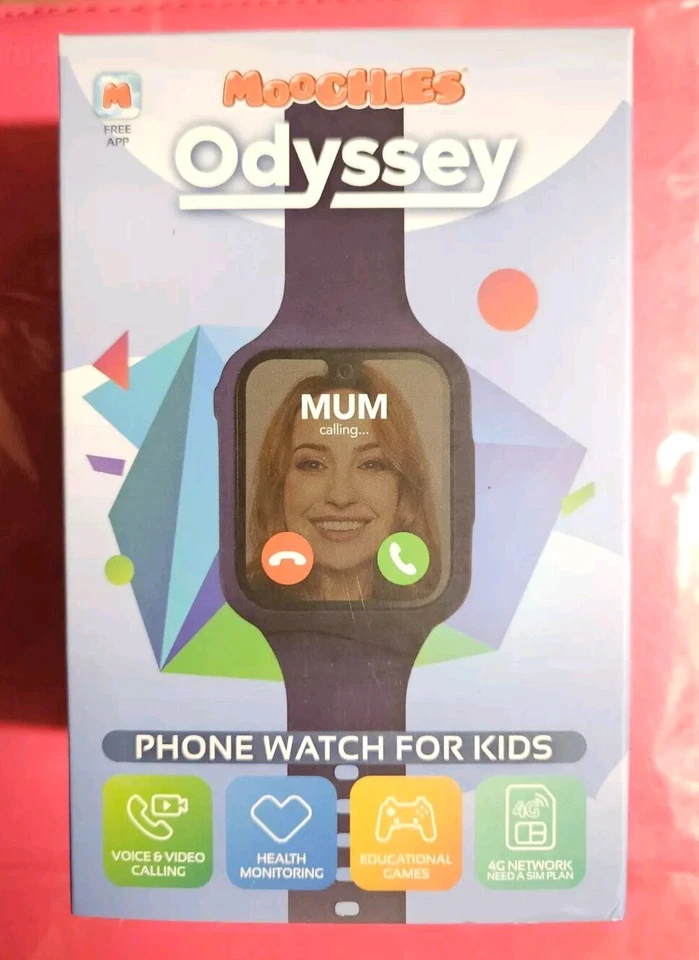 MOOCHIES Odyssey Phone Smartwatch Watch for Kids 4G SOS Alerts - NAVY - Image 1 of 1
