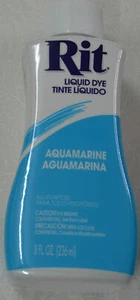 RIT All Purpose Liquid Fabric Dye 236ml (8 FL OZ) AQUAMARINE - Picture 1 of 1