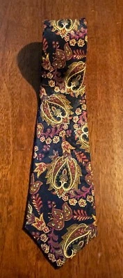 Corbata Lord & Taylor Colección Kensington Para Hombre 100% Seda Italiana Paisley Usada en Excelente Condición Foto 1 de 4