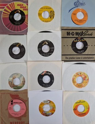 Nice Lot of (12) Country 7" 45's. Lorne Green - Bonanza & 11 more...See Desc. Foto 1 de 4