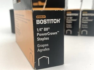 Bostitch Premium Heftklammern Neu 8 Boxen B8 1/4 Zoll Power Krone 5000 pro + 2 teilweise - Bild 1 von 9