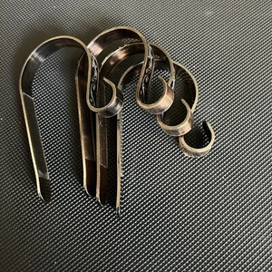 Juego de 4 clips de níquel cepillado metálico nuevo en caja - Imagen 1 de 6