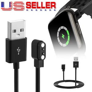 2-pin Universal USB Data Charging Cable Magnetic For Smart Watch Charger 2.84mm - Picture 1 of 11
