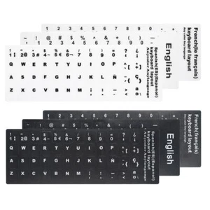 Arabic English Spanish Keyboard Stickers Alphabet Layout Russian Letter - Picture 1 of 14