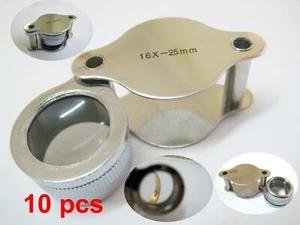 Quality 10 units of Quanlity 16x25 mm Jeweler LOUPES, Local Fast Shipping - Picture 1 of 8